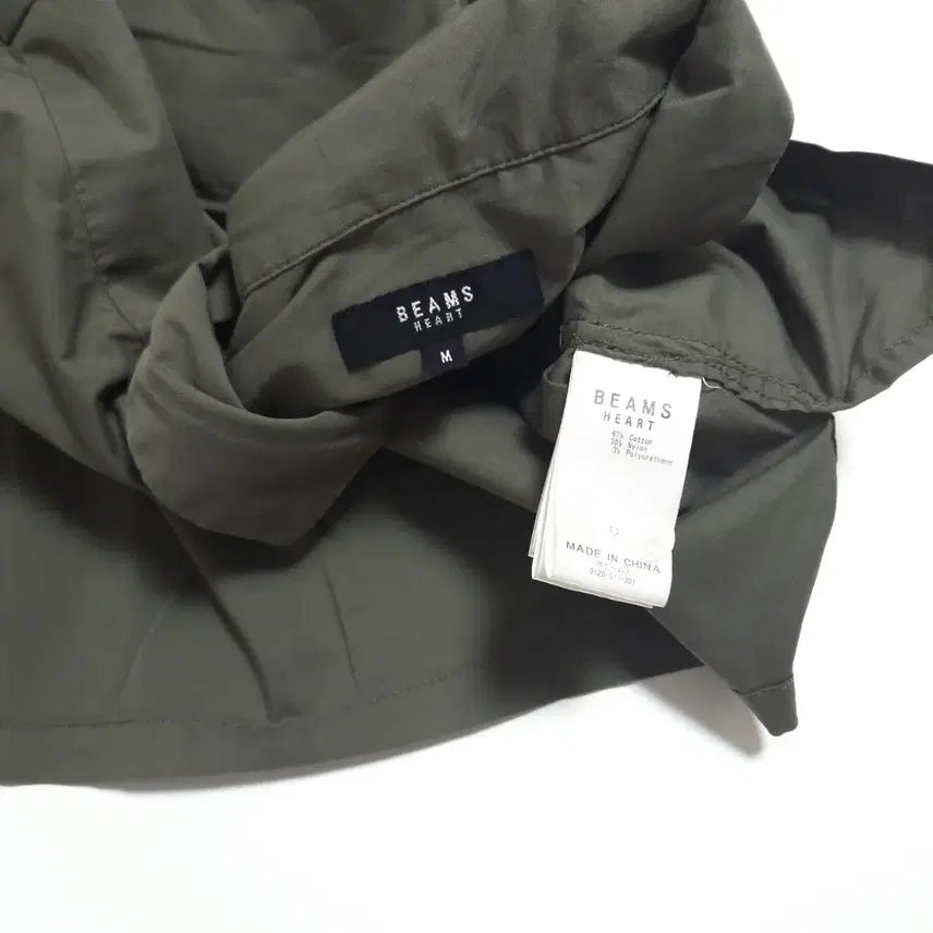 [BUNJANG] Beams Heart Technical Shirt Khaki / 빔즈 하트 포켓 테크니컬 셔츠 카키