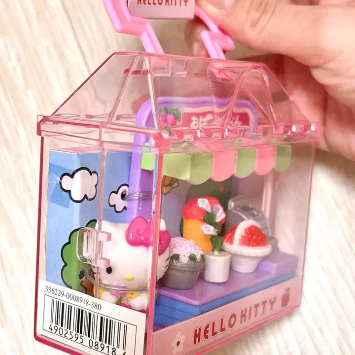 [BUNJANG] Hello Kitty Miniature Flower Shop Set / 고전키티 일본 키티 미니어처 오미세야산 시리즈 꽃집