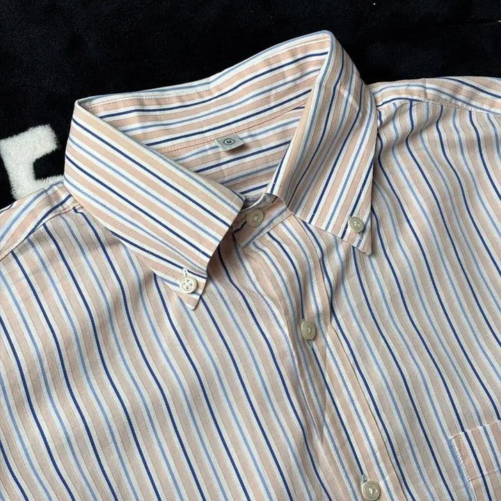 [BUNJANG] Vintage Vertical Stripe Shirt / 일본빈티지 세로 스트라이프 셔츠