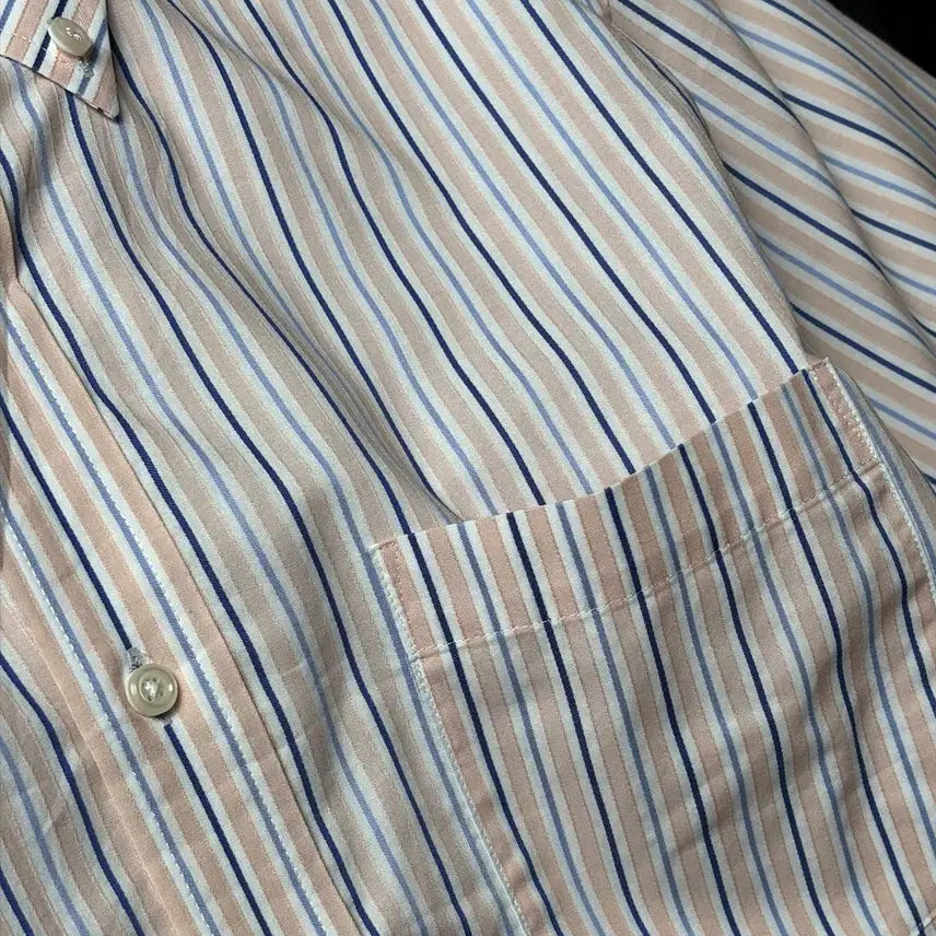 [BUNJANG] Vintage Vertical Stripe Shirt / 일본빈티지 세로 스트라이프 셔츠