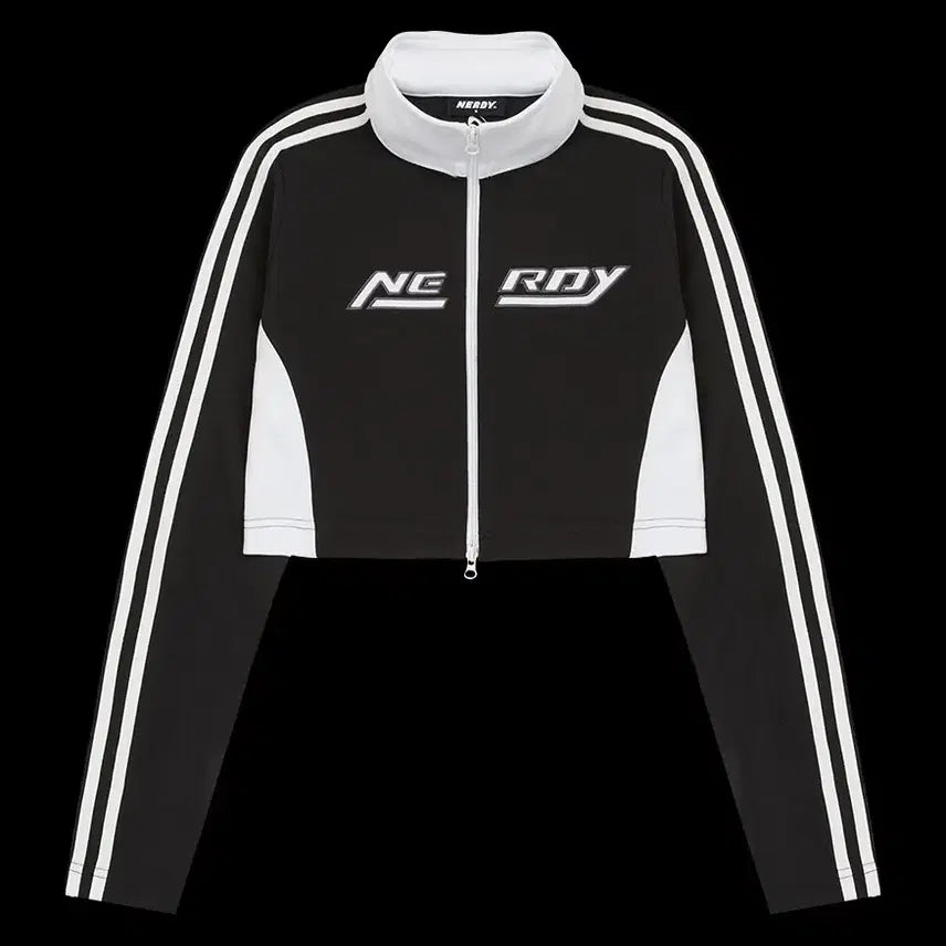 [BUNJANG] Nerdy Crop Zip-up Track Top / 널디 크롭 집업