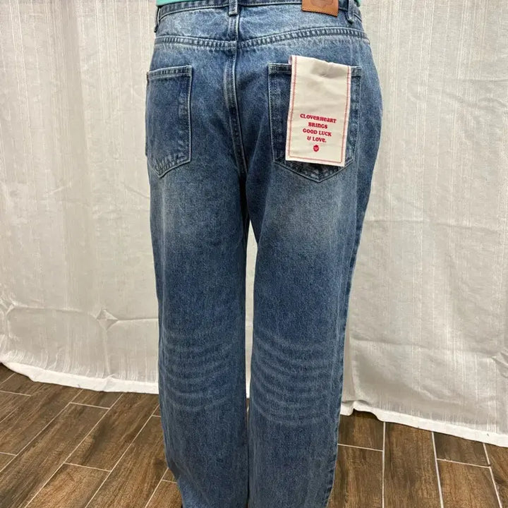 [BUNJANG] COVERNAT Cloverheart Straight Denim Pants / 커버낫 클로버하트 스트레이트 데님 팬츠
