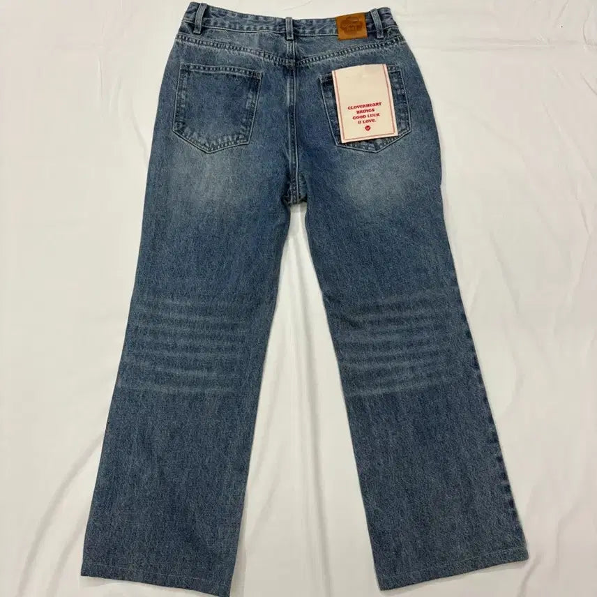 [BUNJANG] COVERNAT Cloverheart Straight Denim Pants / 커버낫 클로버하트 스트레이트 데님 팬츠
