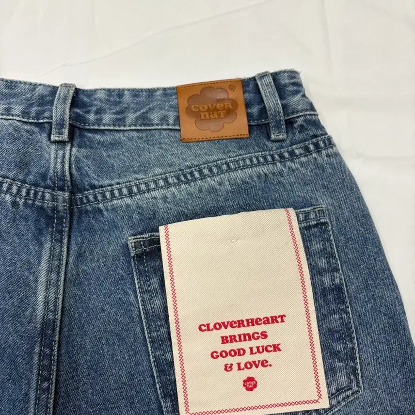 [BUNJANG] COVERNAT Cloverheart Straight Denim Pants / 커버낫 클로버하트 스트레이트 데님 팬츠