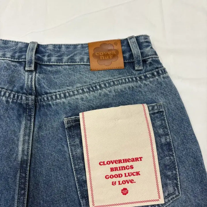 [BUNJANG] COVERNAT Cloverheart Straight Denim Pants / 커버낫 클로버하트 스트레이트 데님 팬츠