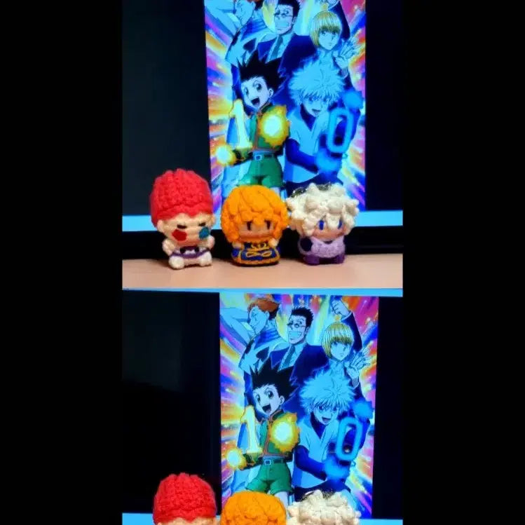 [BUNJANG] Hunter x Hunter Chrollo Lucilfer/Killua Zoldyck/Hisoka Morow Knitted Keychain Doll / 