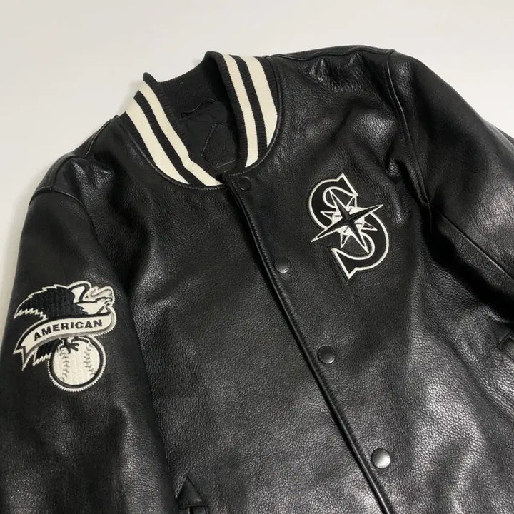 [BUNJANG] MLB Goat Leather Stadium Jumper XL / MLB 3M 염소가죽 스타디움 점퍼 XL