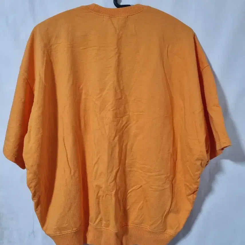 [BUNJANG] PLAC YLINE Asymmetric Cotton T-shirt Orange / PLAC YLINE 면 반팔 비대칭 티셔츠 오렌지 미착용