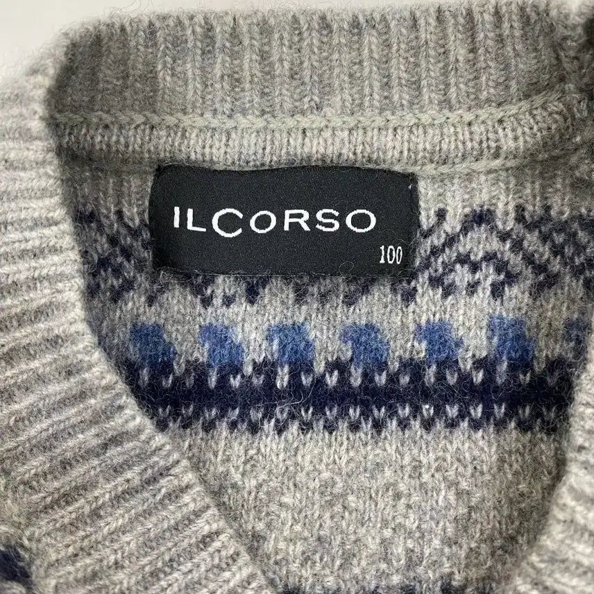 [BUNJANG] ILCORSO Fair Isle Knit Sweater / 일꼬르소 페어아일 니트