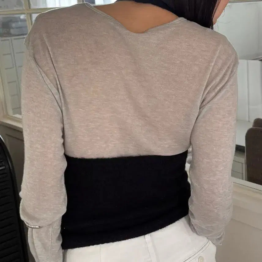 [BUNJANG] Kindabeige Bocelli Halterneck Alpaca Bustier Black / 킨다베이지 [page] 보첼리 홀터넥 알파카 뷔스티에 블랙