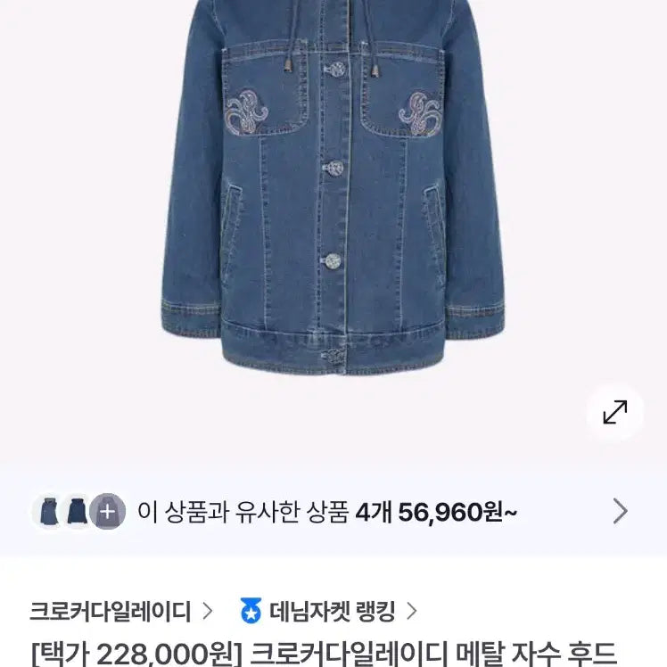 [BUNJANG] Crocodile Lady Denim Jacket / [새상품]크로커다일레이디 데님자켓