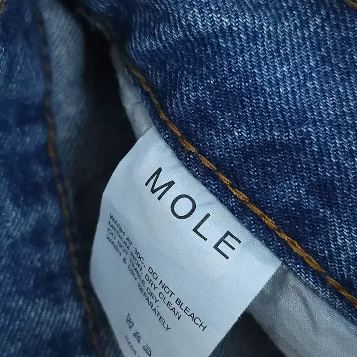 [BUNJANG] (M)MOLE Denim Cargo Wide Pants / (M)MOLE 남자 워싱 데님 카고 와이드 팬츠 청바지 H20W3044