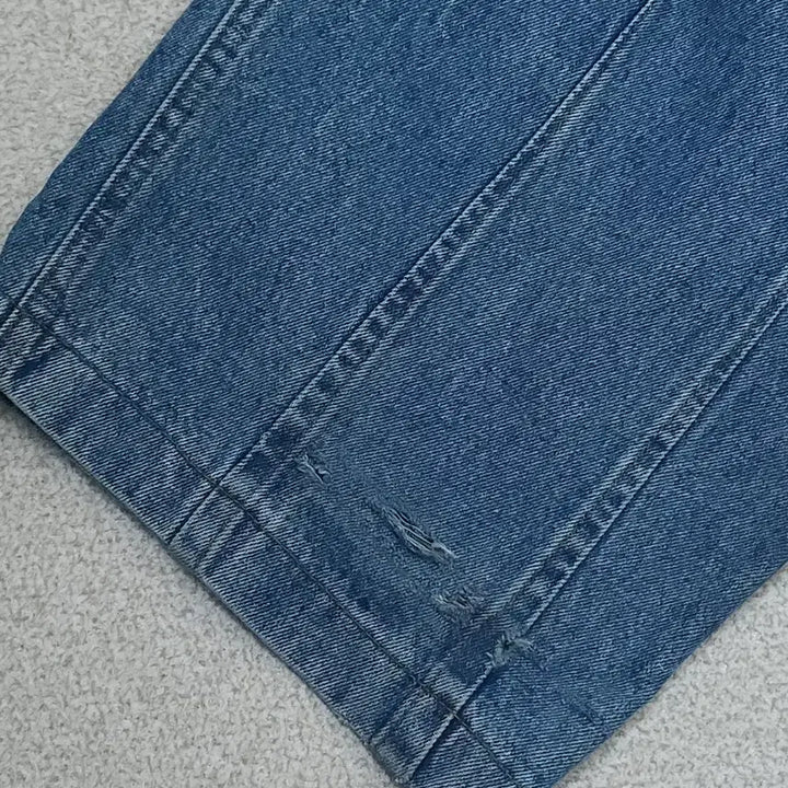 [BUNJANG] (M)MOLE Denim Cargo Wide Pants / (M)MOLE 남자 워싱 데님 카고 와이드 팬츠 청바지 H20W3044