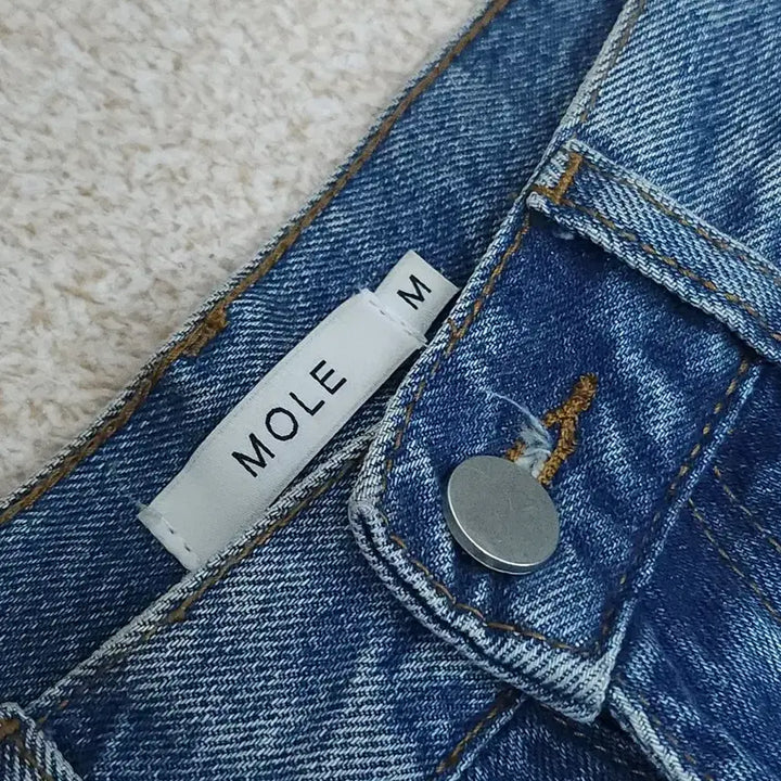 [BUNJANG] (M)MOLE Denim Cargo Wide Pants / (M)MOLE 남자 워싱 데님 카고 와이드 팬츠 청바지 H20W3044