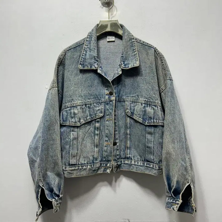 [BUNJANG] Vintage Washed Denim Jacket / 여성 데님 청자켓 빈티지 워싱 자켓