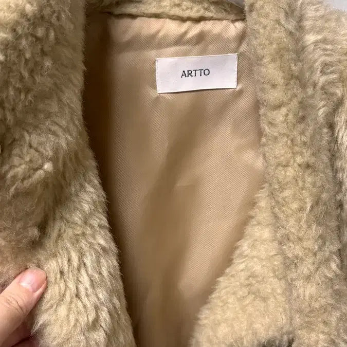 [BUNJANG] Arto Baby Bear Fur Jacket Beige / 아르토 baby bear fur jacket beige