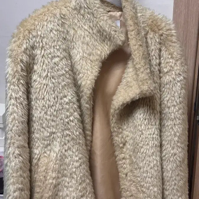 [BUNJANG] Arto Baby Bear Fur Jacket Beige / 아르토 baby bear fur jacket beige