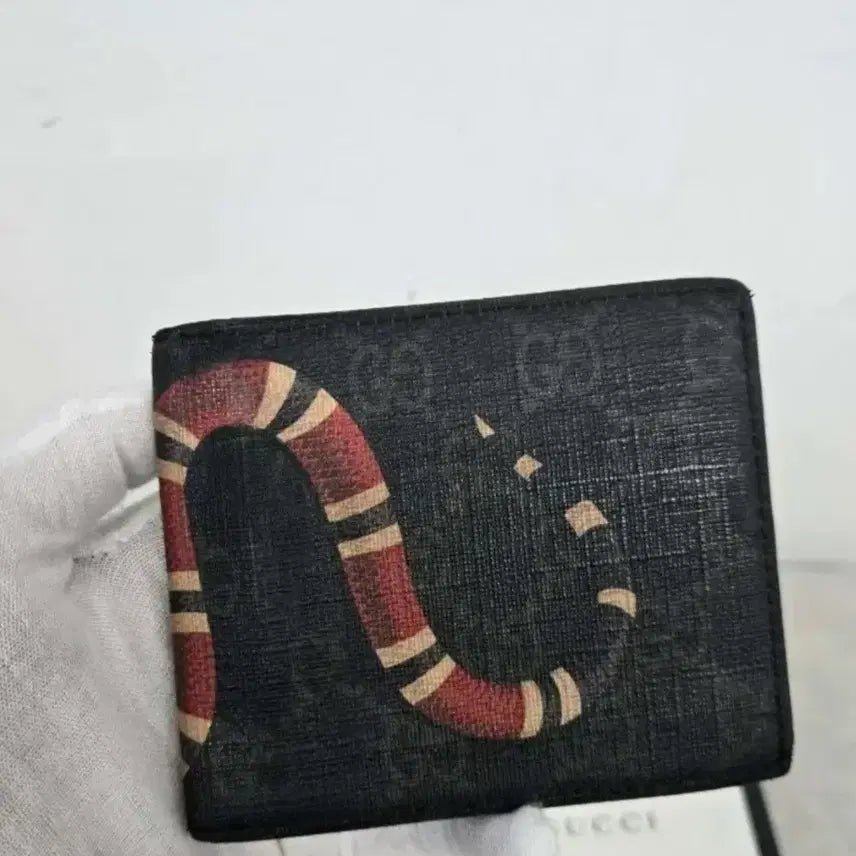 [BUNJANG] Gucci Kingsnake Bifold Wallet / [보증서 정품] 구찌 킹스네이크 반지갑
