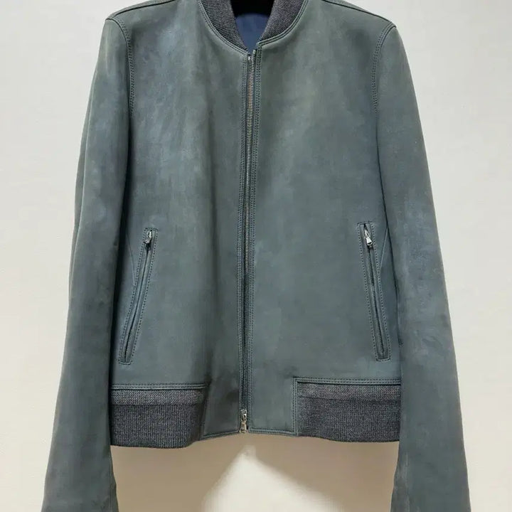 [BUNJANG] Solid Homme Suede Leather Blouson Jacket / 솔리드옴므 양가죽 스웨이드 블루종 48