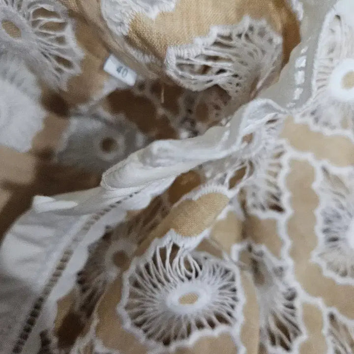 [SOLD OUT] 산드로 레이스 원피스 베이지 반팔 55