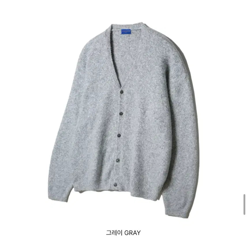 [BUNJANG] Elvinclo Unisex Wool V-Neck Loose Fit Cardigan / 남녀공용 엘빈클로 울 브이넥 루즈핏 박시 가디건 보카시