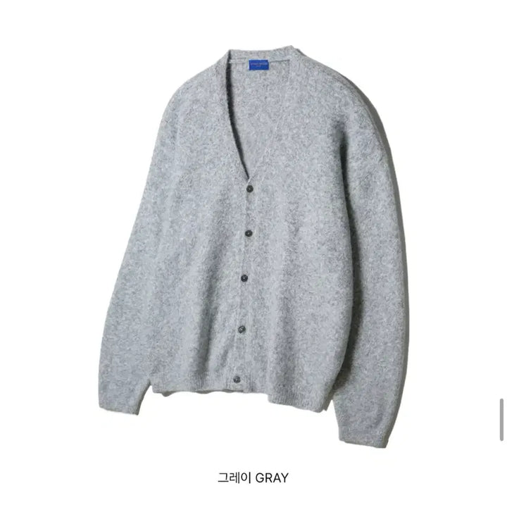 [BUNJANG] Elvinclo Unisex Wool V-Neck Loose Fit Cardigan / 남녀공용 엘빈클로 울 브이넥 루즈핏 박시 가디건 보카시