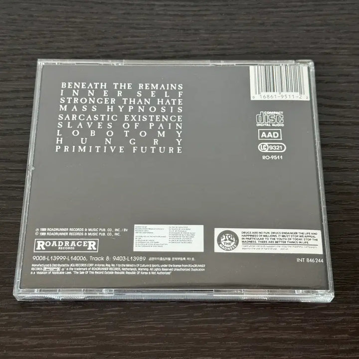 [BUNJANG] Sepultura Beneath the Remains CD / Sepultura / Beneath the Remains