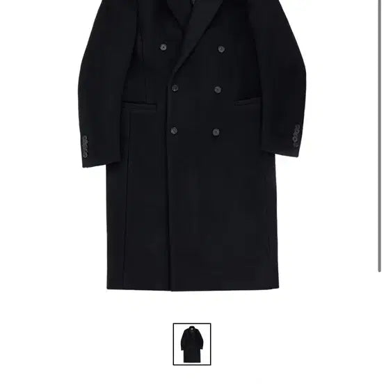 [BUNJANG] Sundayoffclub Strap Wool-Padded Coat - Black / 선데이오프클럽 Strap Wool-Padded Coat - Black