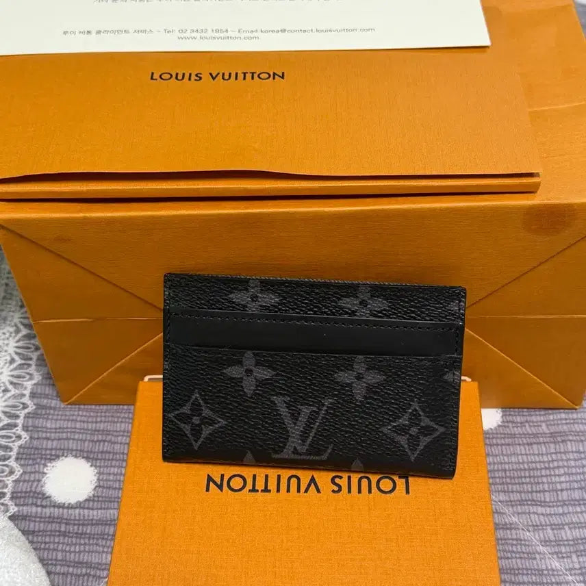 [BUNJANG] Louis Vuitton Monogram Eclipse Double Card Holder / 루이비통 더블 카드홀더 모노그램 이클립스
