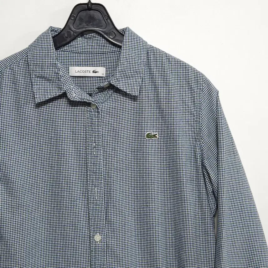 [BUNJANG] Lacoste Checkered Shirt / 55~55반 라코스테 잔체크 셔츠