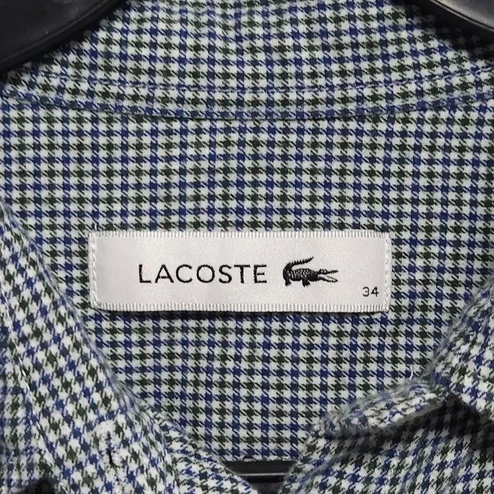 [BUNJANG] Lacoste Checkered Shirt / 55~55반 라코스테 잔체크 셔츠