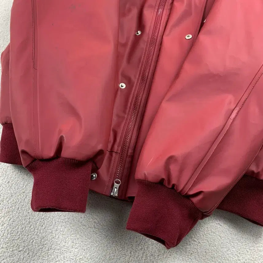 [BUNJANG] Alpha Industries x Stutterheim Faux Leather N-2B Jacket Red / 알파인더스트리 x 스투터하임 페이크 레더 N-2B 자켓 레드