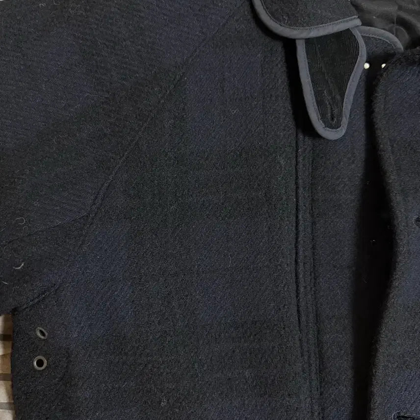 [BUNJANG] Eastlogue Fireman Jacket Navy Check Wool M / 이스트로그 파이어맨 자켓 네이비 체크 울 M