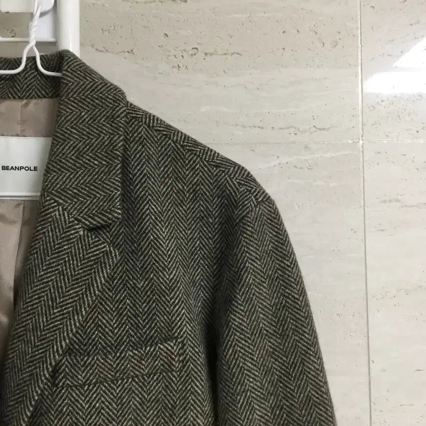 [BUNJANG] Beanpole Herringbone Wool Jacket / 빈폴 23fw 헤링본 울 자켓 90