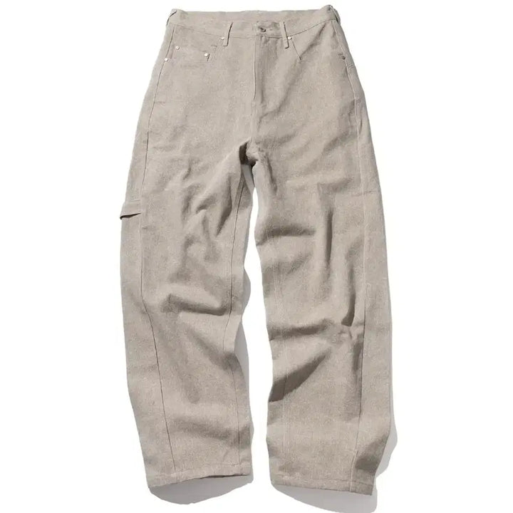[BUNJANG] Massnoun Curved Carpenter Pigment Pants / 매스노운 커브드 카펜터 피그먼트 팬츠