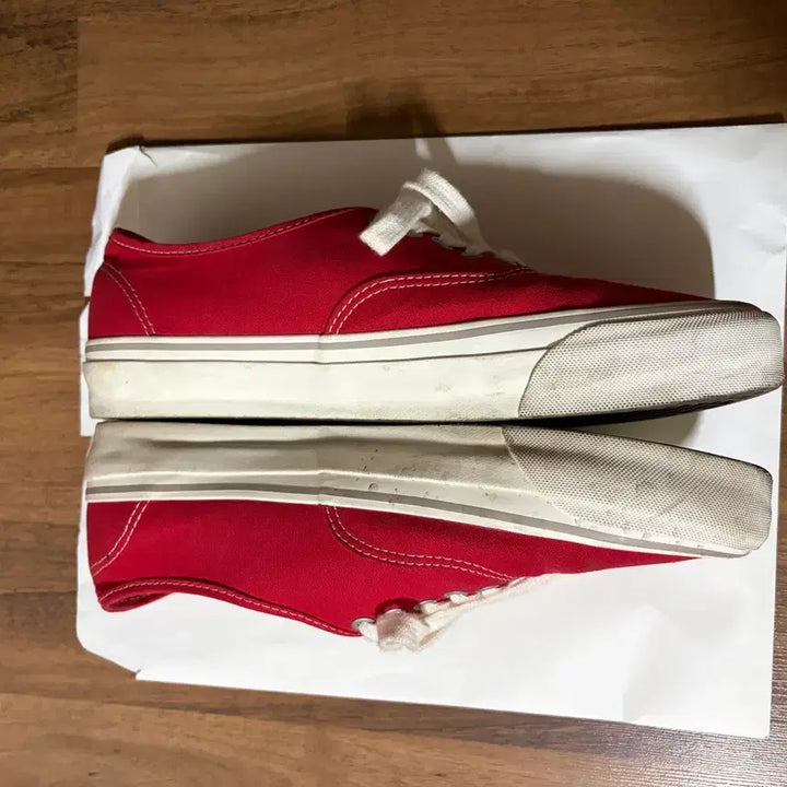 [BUNJANG] Vans Authentic Racing Red Sneakers / 반스 어센틱 레이싱 레드
