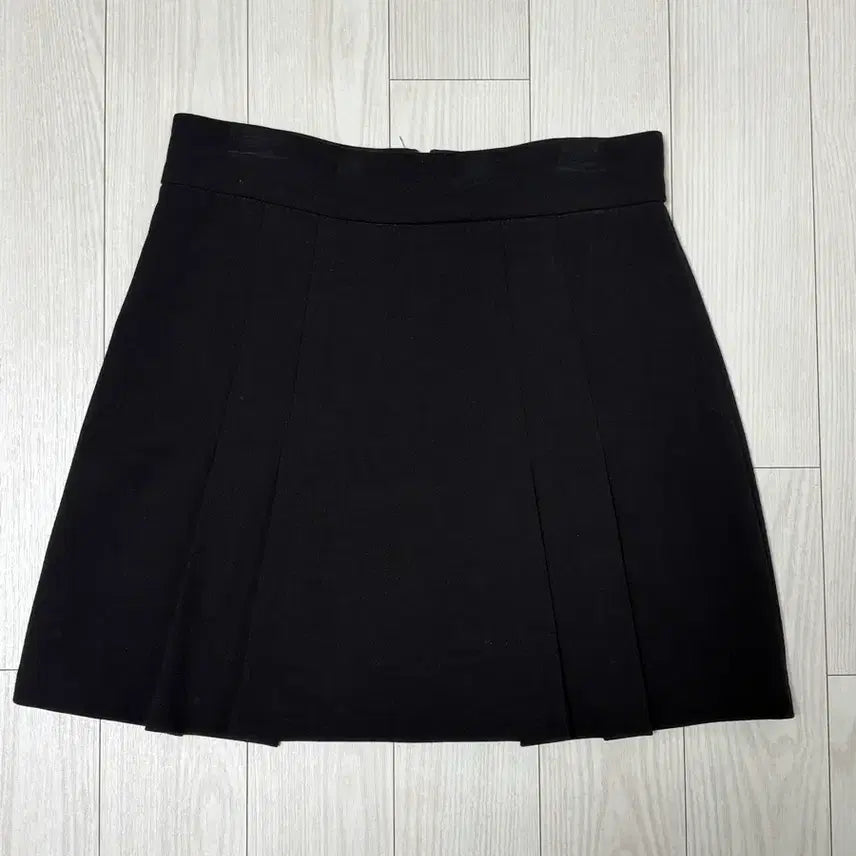 [BUNJANG] Black Pleated Mini Skirt / 블랙 플리츠 미니스커트