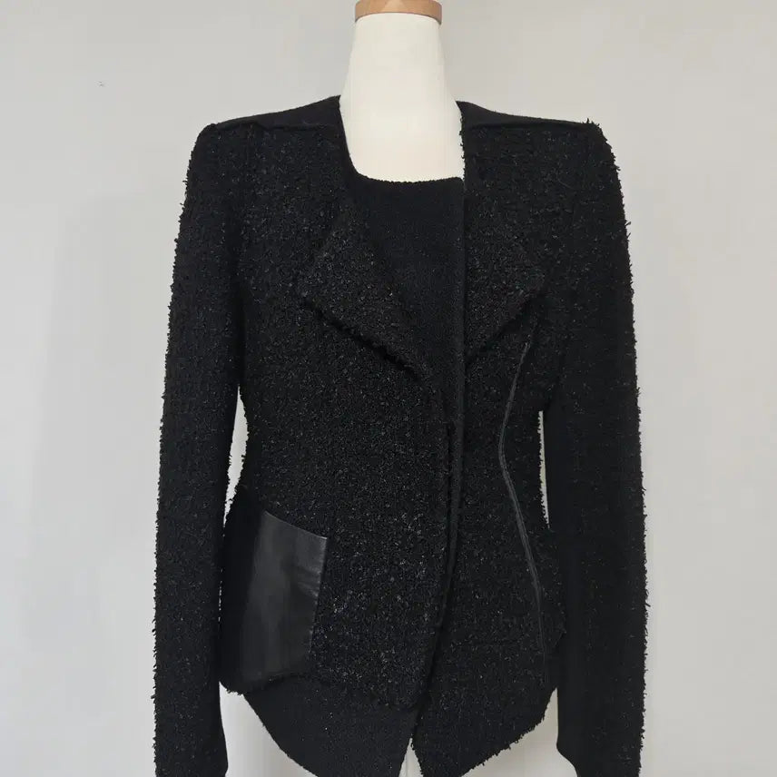 [BUNJANG] MICHAA Black Tweed Jacket / MICHAA 미샤 블랙 트위드 자켓