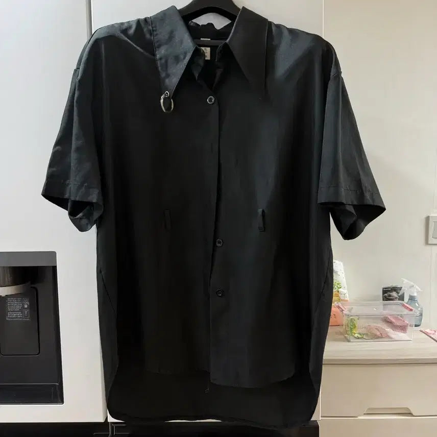[BUNJANG] Black Short Sleeve Shirt / 5/26까지 검정색 반팔 셔츠