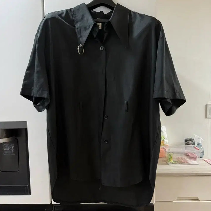 [BUNJANG] Black Short Sleeve Shirt / 5/26까지 검정색 반팔 셔츠