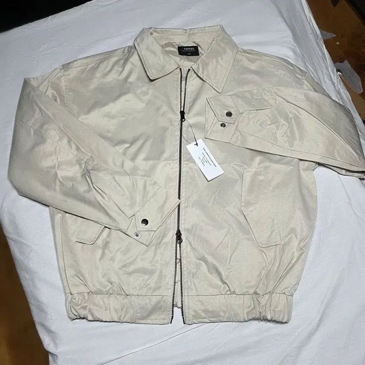 [BUNJANG] 2-Way Comfort Blouson Jacket - Sand (M) / (새상품)2웨이 컴포트 블루종 자켓 - 샌드 (M)