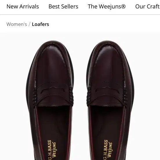 [BUNJANG] G.H. Bass Whitney Loafers Wine US 7 / G.H. Bass 위준 로퍼 와인 색상 US 7 새상품