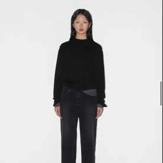 [BUNJANG] Numare E01 Black Denim Straight Pants XS / 누마레 E01 블랙 데님 스트레이트 팬츠 xs
