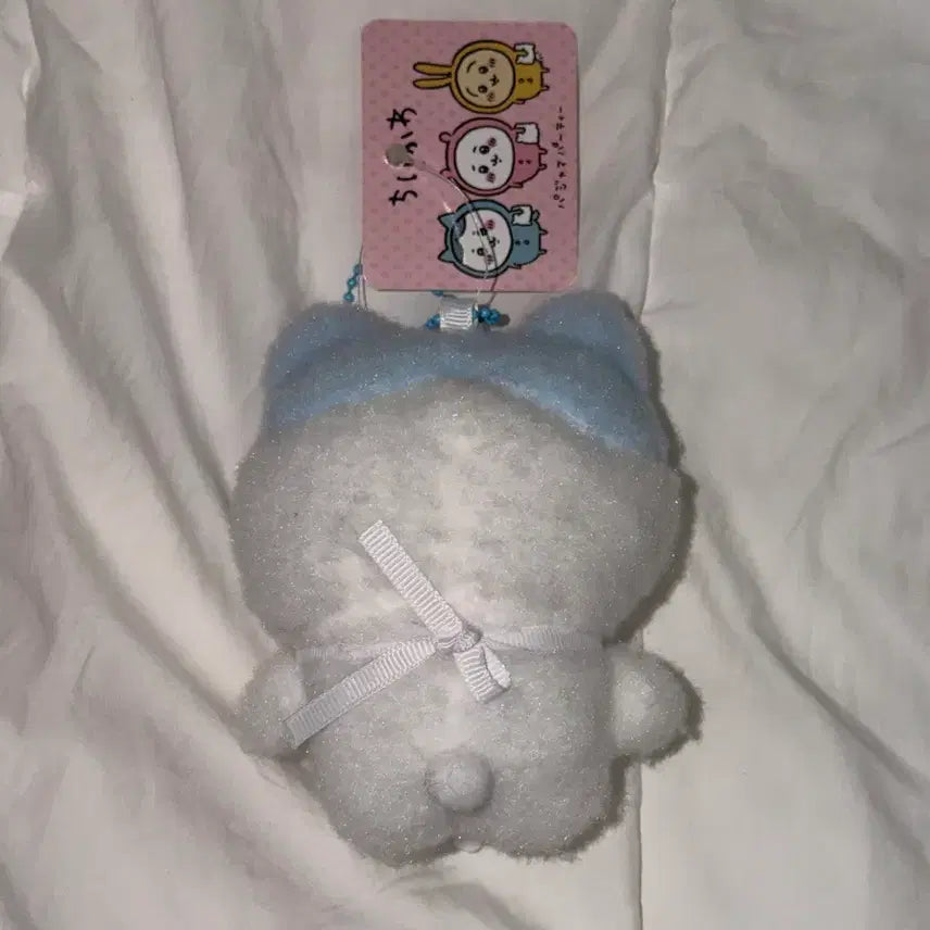 [BUNJANG] Muzy Factory Hachiware Chiikawa Baby Apron Keyring / 먼작귀 베이비 앞치마 하치와레 치이카와 인형 키링 새상품