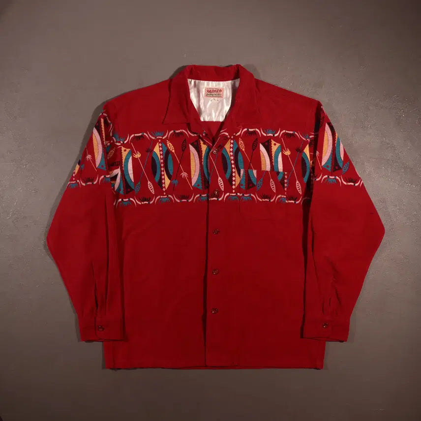 [BUNJANG] Toyo Enterprises Western Aztec Corduroy Shirt / 토요앤터프라이즈 웨스턴 아즈텍 코듀로이 셔츠 C267