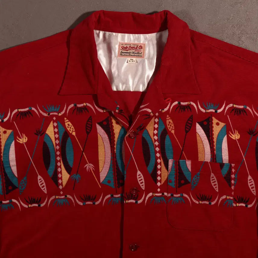 [BUNJANG] Toyo Enterprises Western Aztec Corduroy Shirt / 토요앤터프라이즈 웨스턴 아즈텍 코듀로이 셔츠 C267