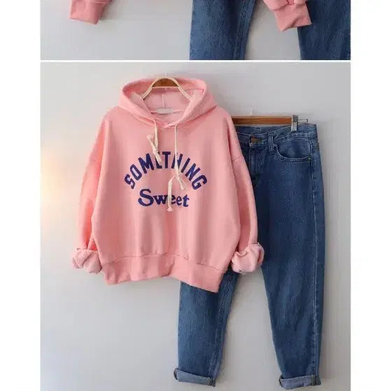 [BUNJANG] Opps Pink Hoodie / Opps 브랜드의 핑크색 후드티