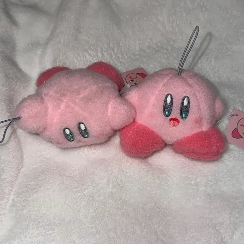 [BUNJANG] Kirby Pink Plush Doll Keyring / 별의 커비 분홍색 복슬 인형 키링 새상품 개당가격