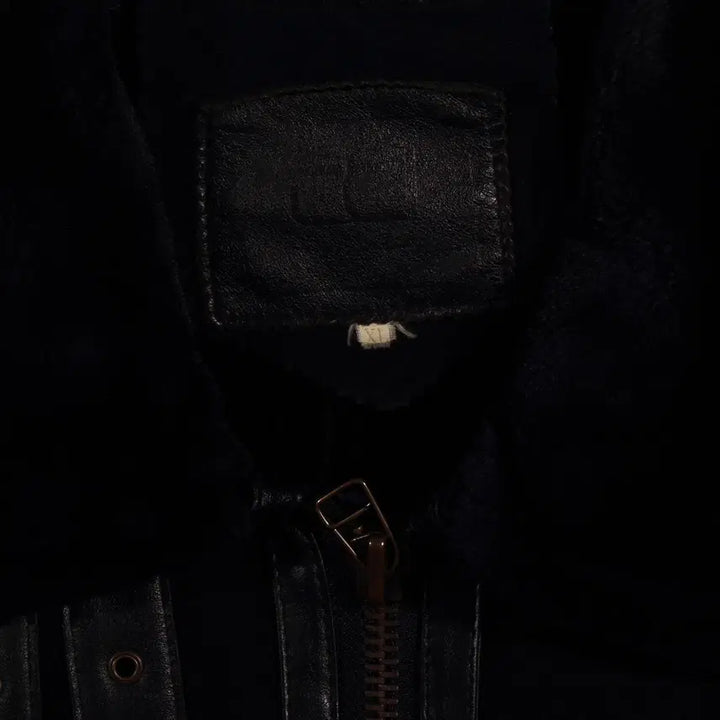 [BUNJANG] Vintage Black Mouton Jacket C268 / 빈티지 블랙 무스탕 자켓 C268