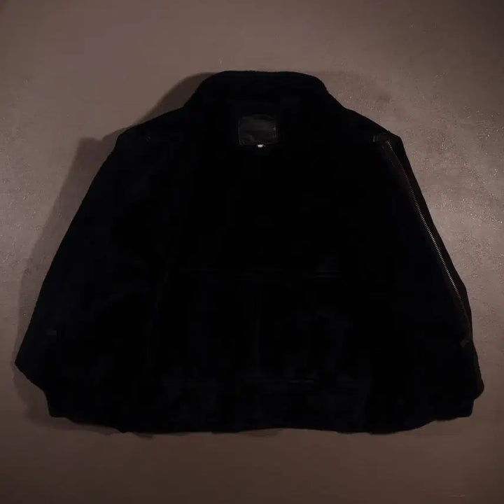 [BUNJANG] Vintage Black Mouton Jacket C268 / 빈티지 블랙 무스탕 자켓 C268